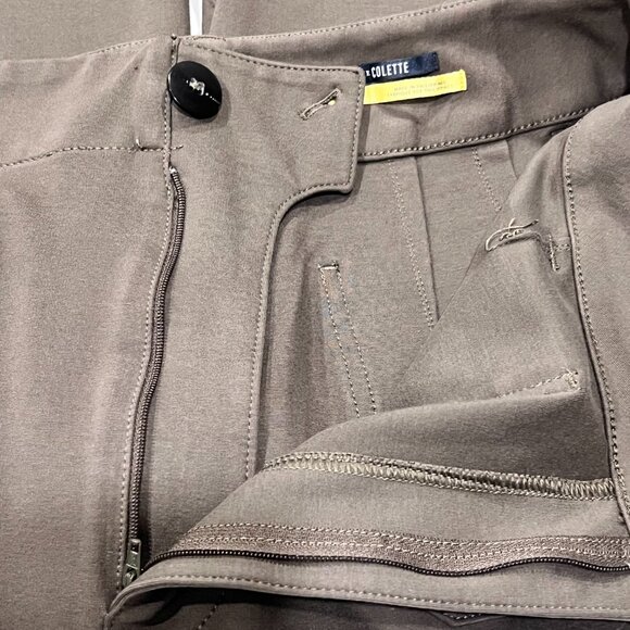 Anthropologie Maeve Colette Wide-Leg Cropped Pants, Olive, 32 - Picture 5 of 9